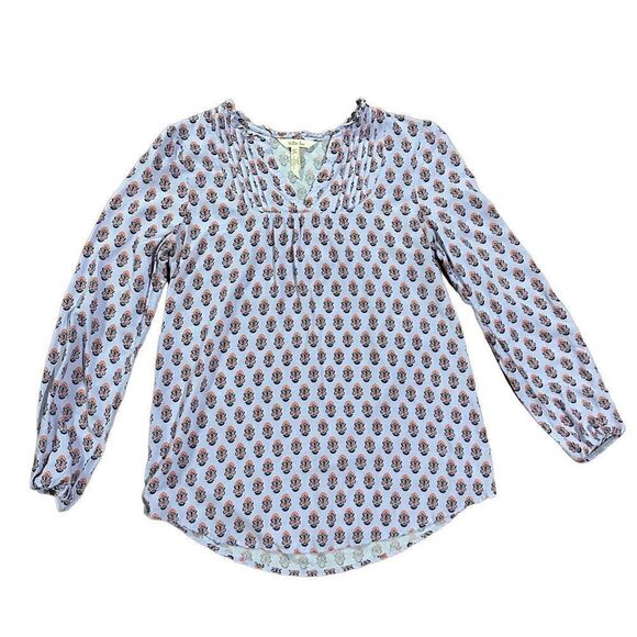 Matilda Jane Delicate Topiary Lavender Blouse floral preppy cottage sz S - Picture 3 of 12
